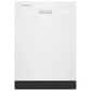 Whirlpool 24" Pocket Handle Dishwasher in White, , large