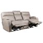 HomeStretch Jaguar Triple Power Reclining Sofa in Pebble, , large