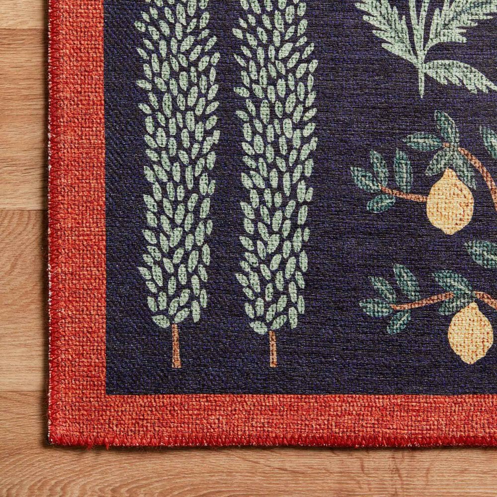 Rifle Paper Co. Menagerie 2&#39;3&quot; x 3&#39;9&quot; Black Area Rug, , large