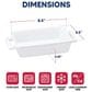 HIC Kitchen 8.5" Lasagna Pan with Handles in White, , large