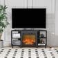 Noviland 47" Corner Fireplace TV Stand in Americano, , large