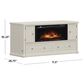 Richlands Furniture Soren Fireplace Dream Console with Queen Convertible Bed in Whitewash, , large