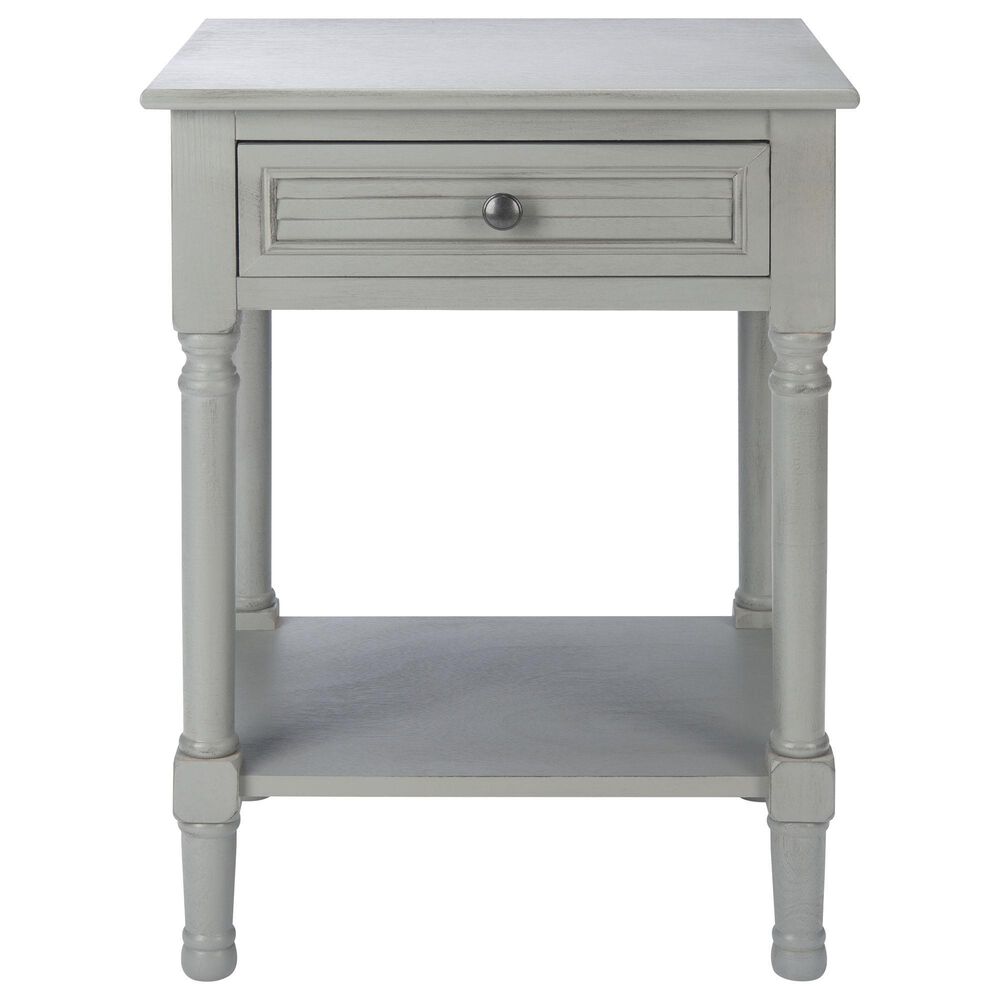 Safavieh Tate 1-Drawer Accent Table in Distressed Grey, , large
