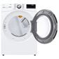 LG 5.0 Cu. Ft. Front Load Washer and 7.4 Cu. Ft. Electric Dryer with TurboWash 360 Laundry Pair in White (Pedestals Sold Separately), , large