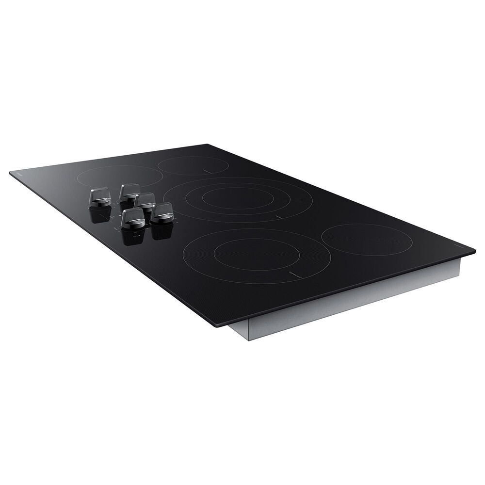 Samsung 36&quot; Electric Cooktop with Illuminated Knobs in Black, , large