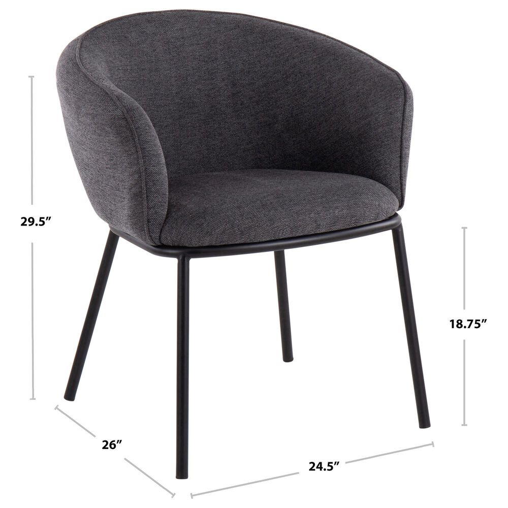 Lumisource Ashland Chair in Cream/Black, , large