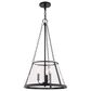 Vaxcel Rochester 3-Light Pendant in Matte Black, , large