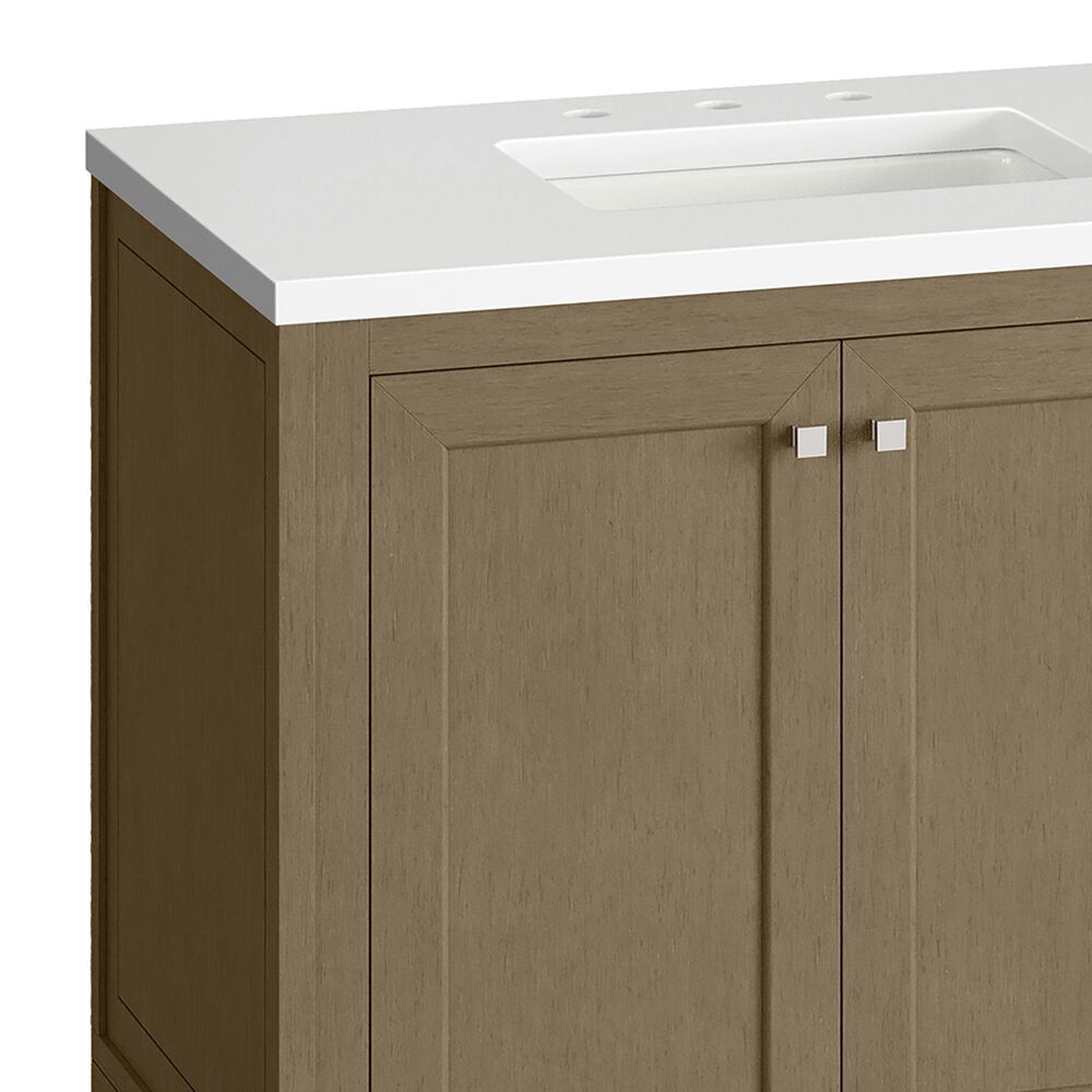 James Martin Vanities Chicago 72" Double Bathroom Vanity Cabinet in Walnut Whisper, , large