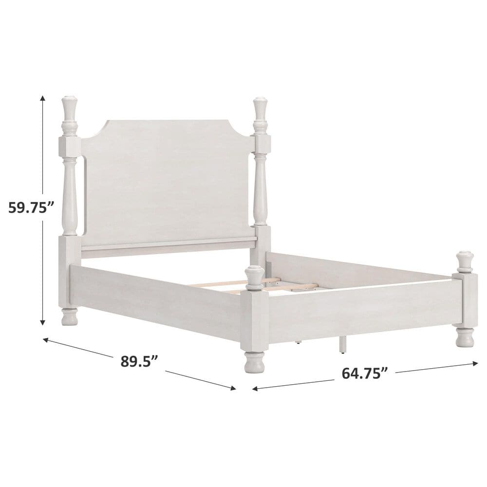 Ashley Rowlenstown Queen Poster Bed in Antique White, , large