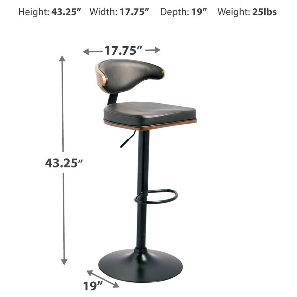 Ashley Bellatier Swivel Bar Stool in Brown and Black, , large