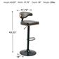 Ashley Bellatier Swivel Bar Stool in Brown and Black, , large