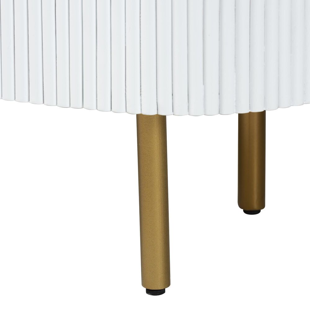 Baxton Studio Beyla 3-Drawer Dresser in White and Gold, , large