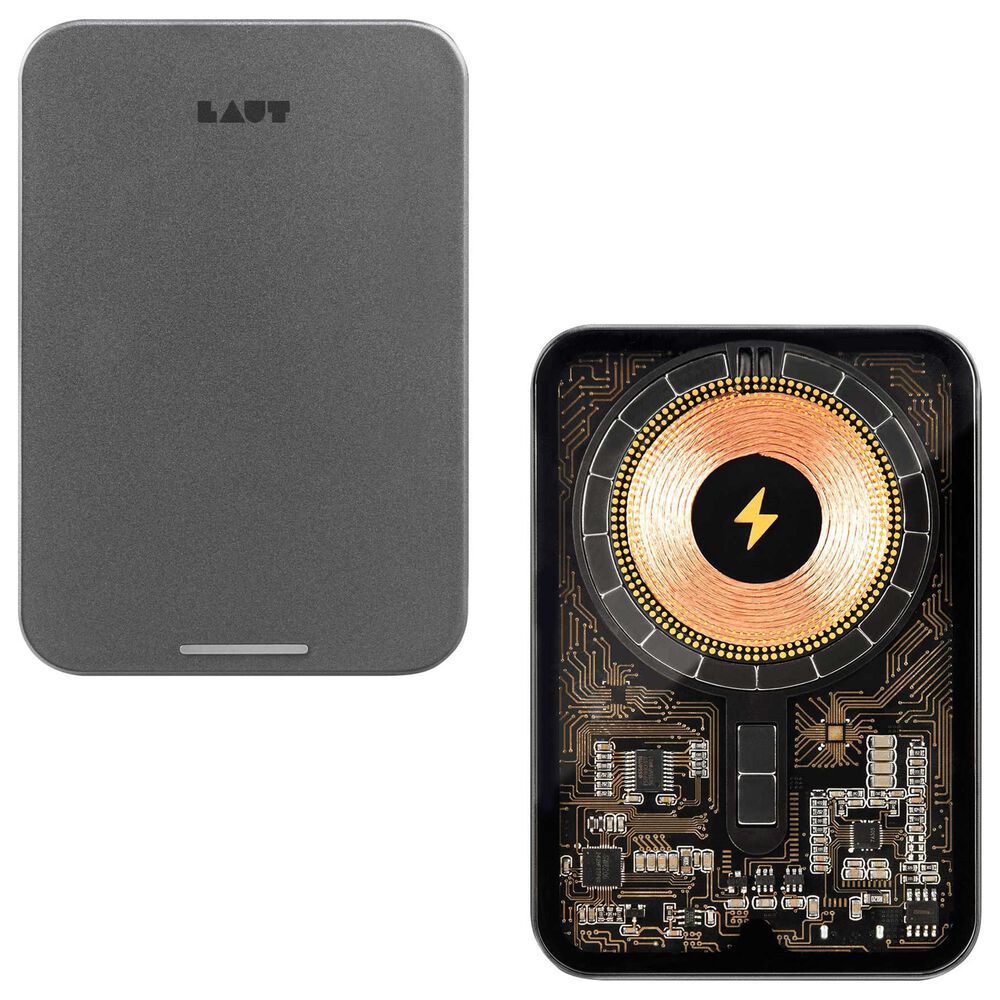LAUT Power Charge Crystal with Magsafe in Black, , large