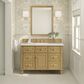 James Martin Vanities Lorelai 48" Single Vanity in Light Natural Oak with 3 cm Arctic Fall Solid Surface Top, , large