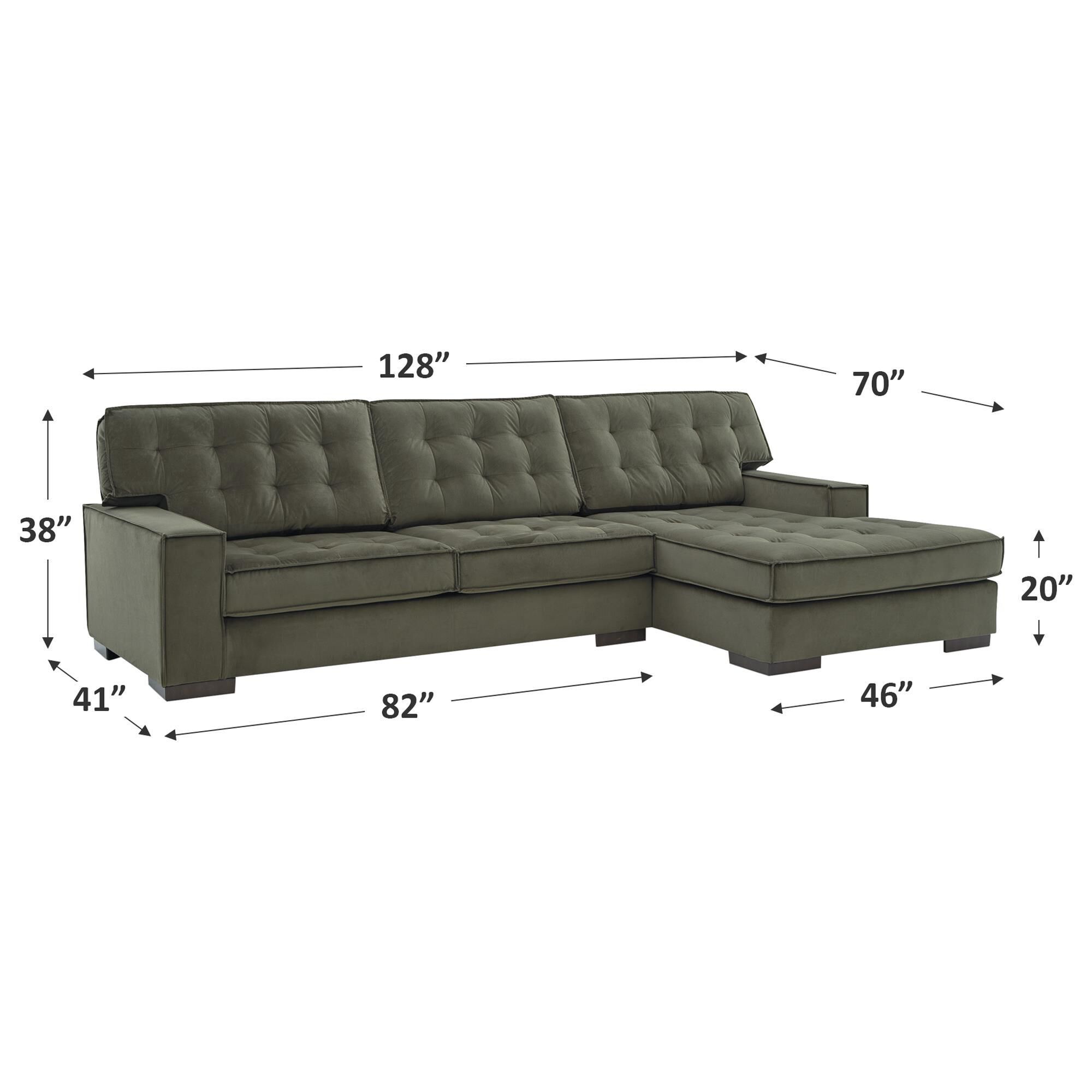 Ashley Caspian-Town 2-Piece Right Facing Sectional with Chaise in