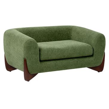 Jennifer Taylor Home Louie Alpine 36.5" Medium Sherpa Dog Sofa Bed in Moss Green, , large