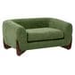 Jennifer Taylor Home Louie Alpine 36.5" Medium Sherpa Dog Sofa Bed in Moss Green, , large