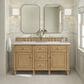 James Martin Vanities Lorelai 60" Double Vanity in Light Natural Oak with 3 cm Lime Delight Quartz Top, , large