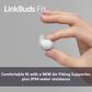 Sony LinkBuds Fit True Wireless Noise Canceling Earbuds in Black, , large