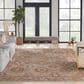 Nourison Sahar SHR01 9"3" x 12"7" Rust Area Rug, , large