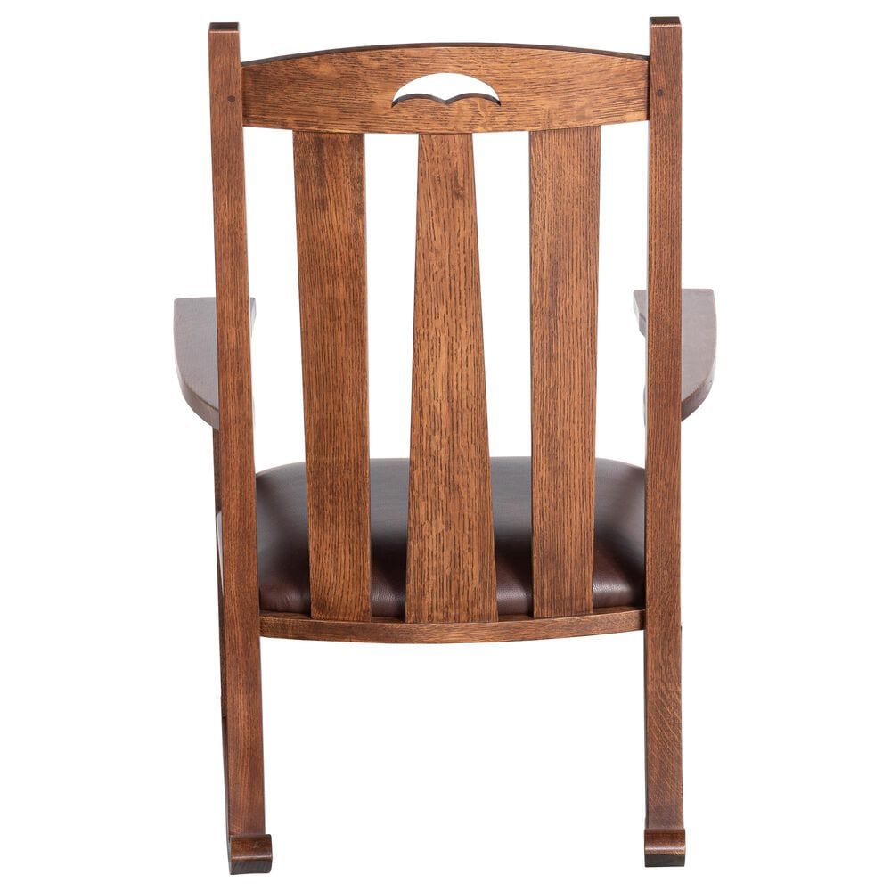 Stickley Furniture Collector Edition LaSalle Rocker with Lodge Frame in Colman Boot, , large