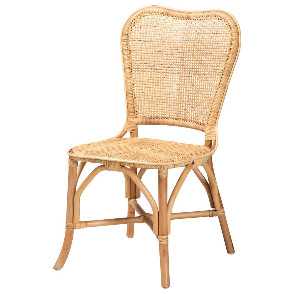 Baxton Studio Irene Side Chair in Natural Brown, , large
