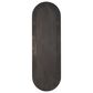 Maple and Jade 68" x 22" Oval Wall Mirror with Dimensional Carved Frame in Brown and Black, , large