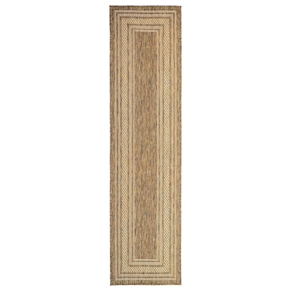 Nourison Horizon HOZ03 Natural 2&#39; x 6&#39; Indoor/Outdoor Runner, , large