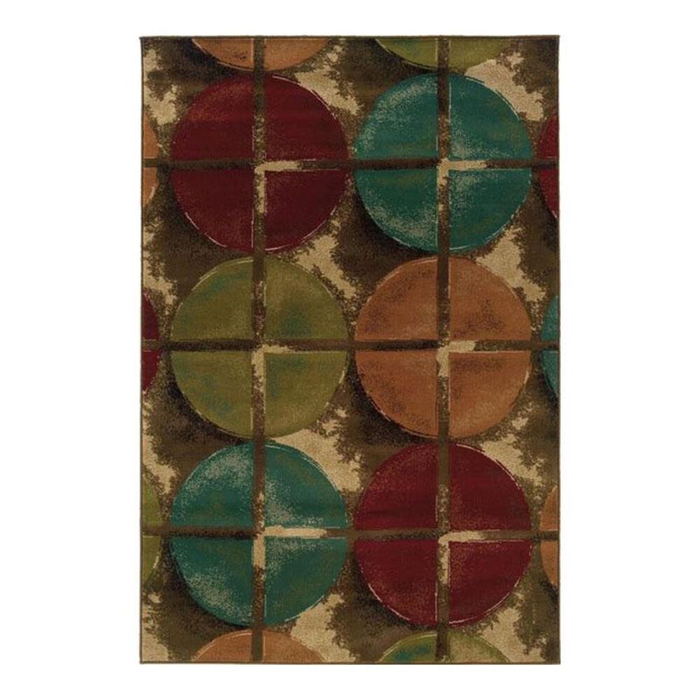 Oriental Weavers Emerson 3680B 6'7" x 9'6" Brown Area Rug, , large