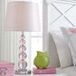 Ashley Letty Crystal Table Lamp In Pink, , large