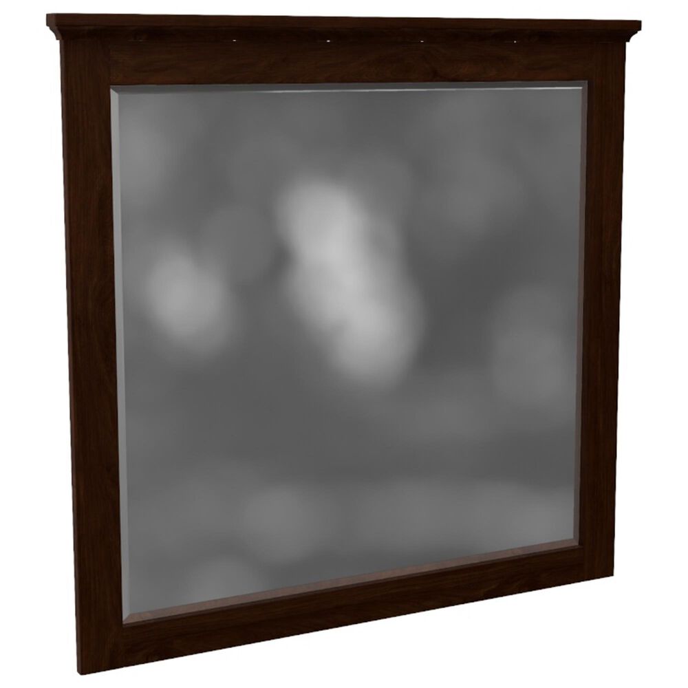 Archbold Furniture Heritage 6 Drawer Dresser and Mirror in Brown Mahogany, , large