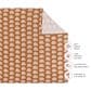 Babyletto Terracotta Rainbow Muslin Swaddle in White and Brown, , large
