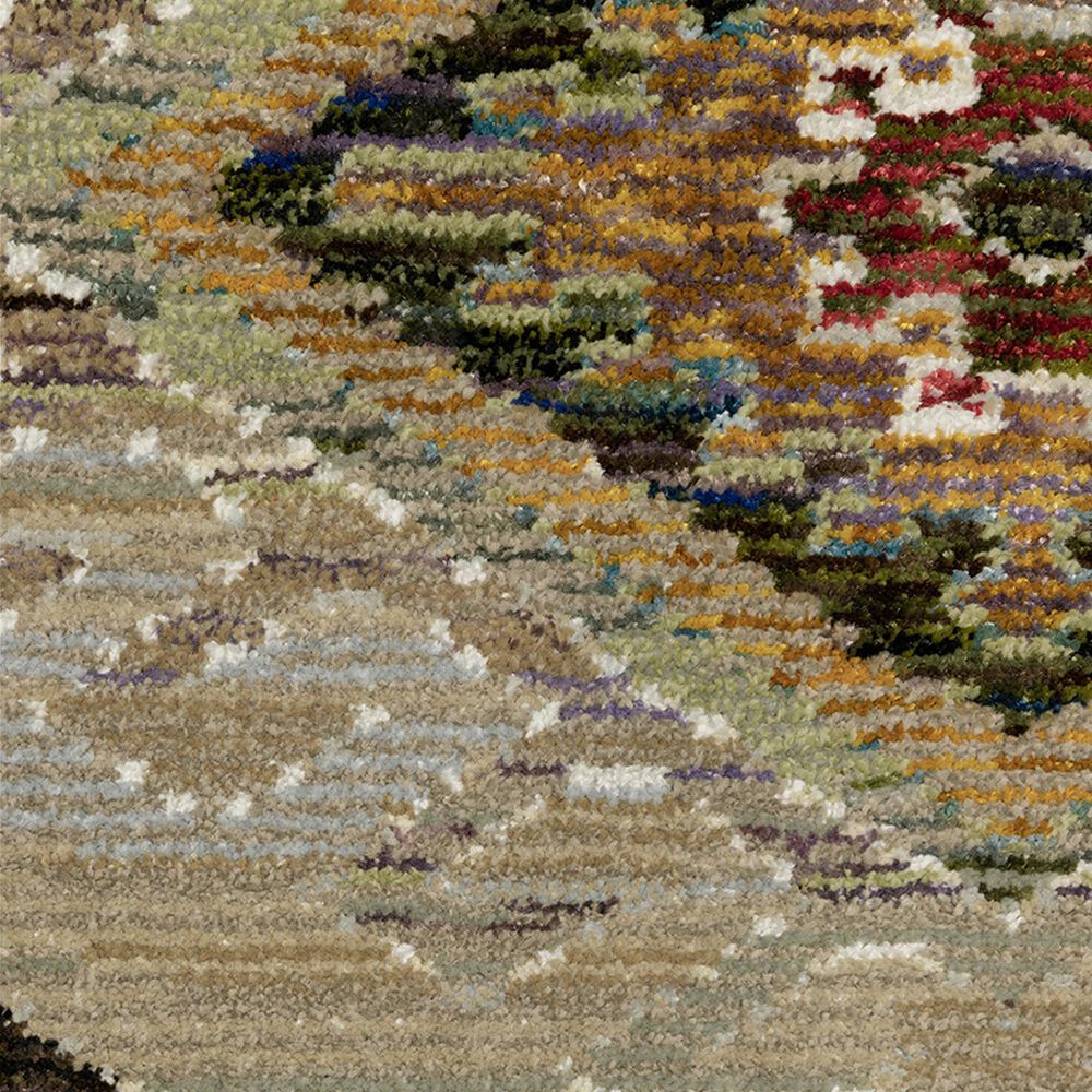 Oriental Weavers Andorra 10&#39; x 13&#39;2&quot; Green and Multicolor Area Rug, , large
