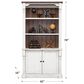 Wycliff Bay Durham 3-Shelf Adjustable Bookcase in Weathered White and Cherry, , large