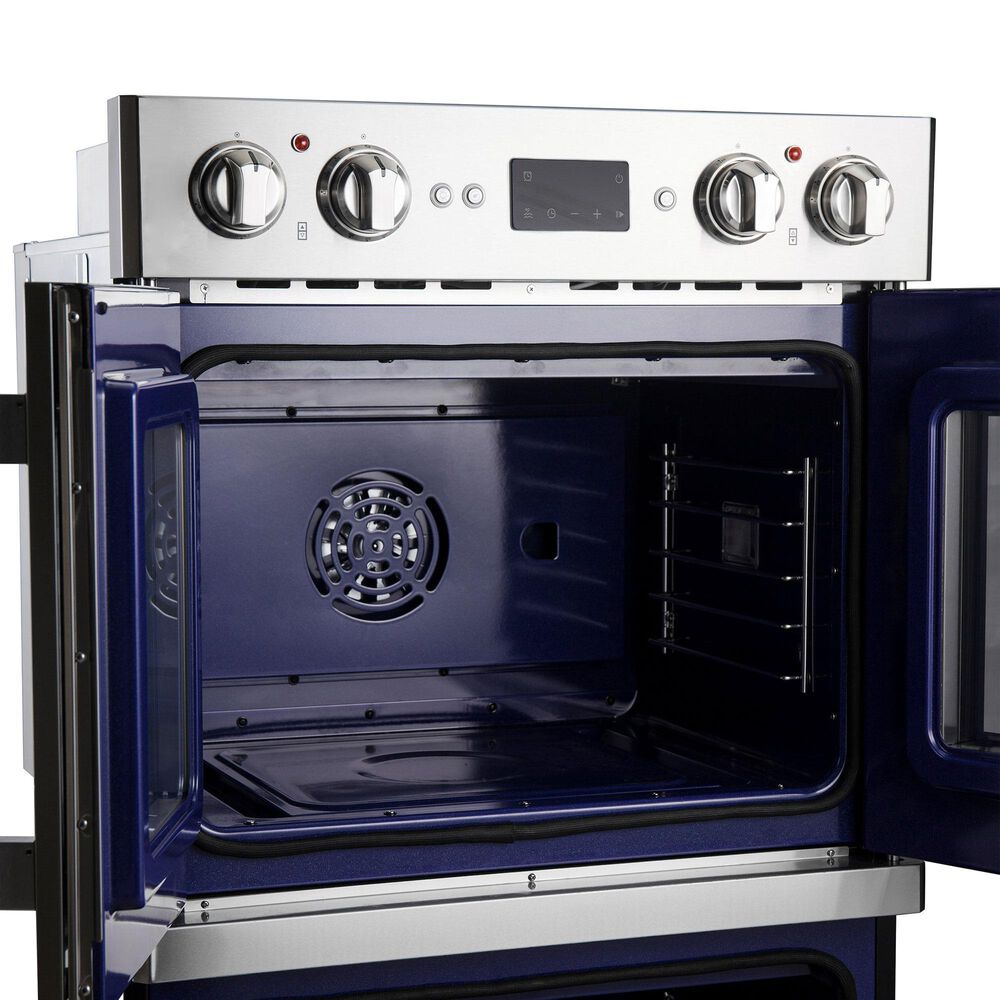 Forno Gallico 30" Double Electric Wall Oven with French Door in Stainless Steel, , large