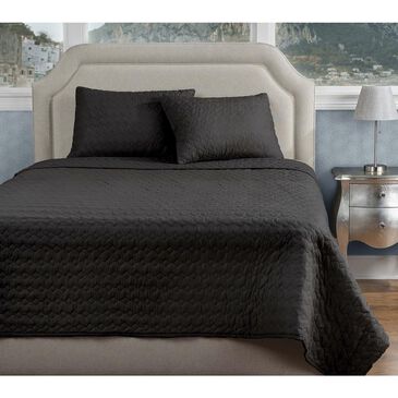 Rizzy Home Urban Mesh 70" x 86" Quilt in Black, , large