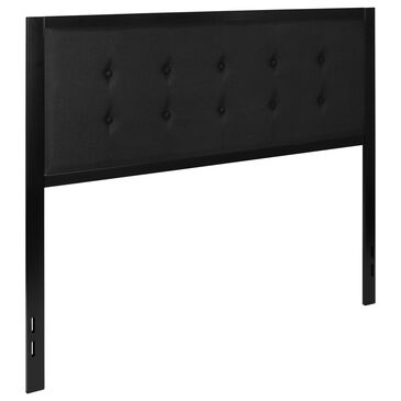Flash Furniture Bristol Queen Upholstered Headboard in Black, , large