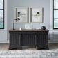 Liberty Furniture Meritage Junior Executive Desk in Aged Charcoal and Caramel, , large