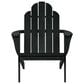 Linon Home Decor Adirondack Patio Chair in Black, , large