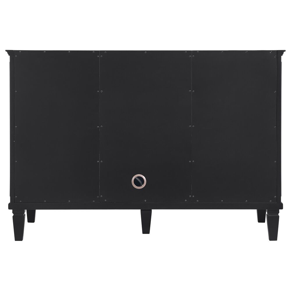 James Martin Vanities Lorelai 48" Single Bathroom Vanity in Black Onyx with 3 cm Eternal Jasmine Pearl Silestone Top, Rectangular Sink and FreePower Wireless Charger, , large