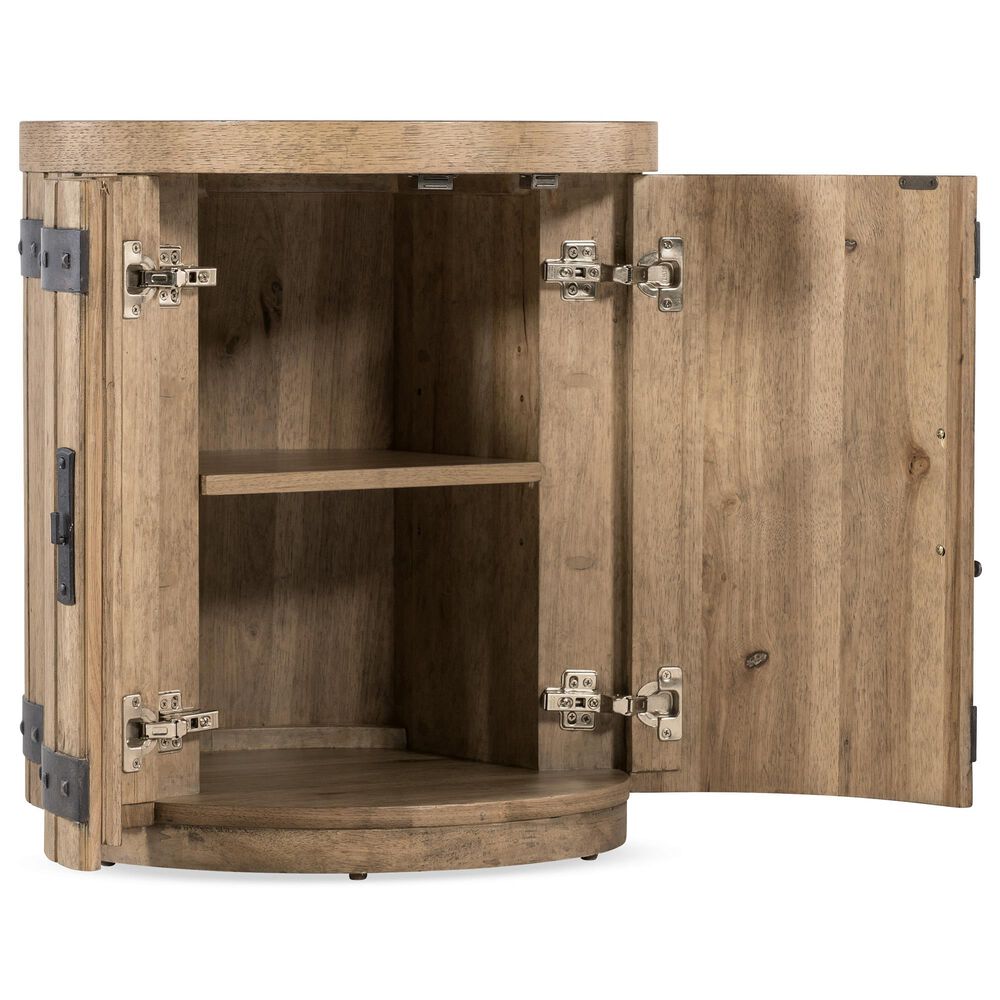 Hooker Furniture Vineyard Row Wine Barrel End Table in Sonoma and Napa, , large