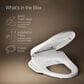 Kohler PureWash E590 Elongated Bidet Toilet Seat in White, , large