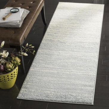 Safavieh Adirondack ADR113T 2"6" x 12" Slate and Cream Runner, , large