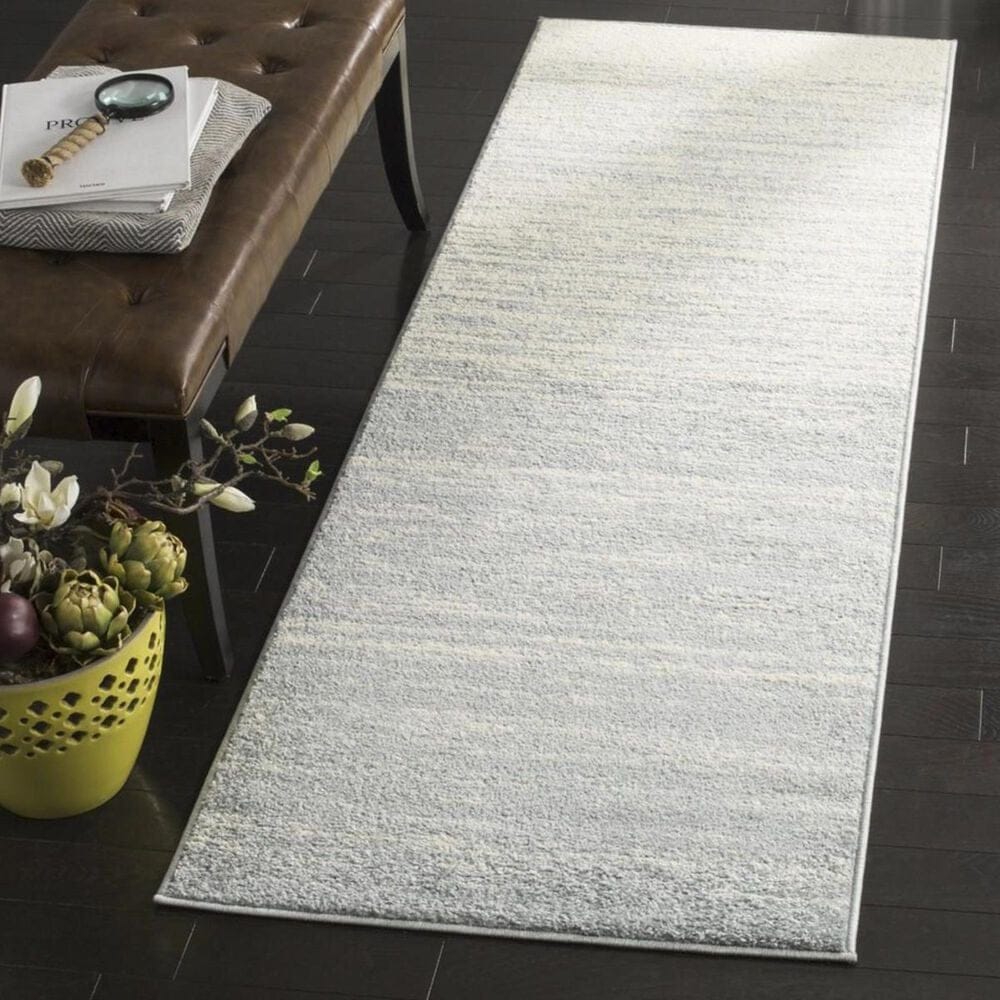 Safavieh Adirondack ADR113T 2"6" x 12" Slate and Cream Runner, , large