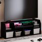 HOMLUX 59" TV Stand with LED Lights in Americano, , large