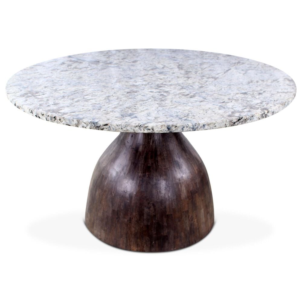 Home Trends &amp; Design Solomon and Essex Chelsea 5-Piece Round Dining Set in Alaska White, Blackwash and Black, , large