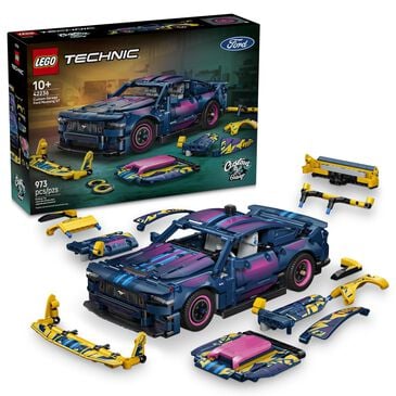 LEGO Technic Custom Garage Ford Mustang GT Car Building Set, , large