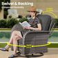 HOMLUX 7-Piece Patio Conversation Set in Black, , large