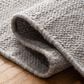 Safavieh Montauk MTK215F 6" x 9" Grey and Ivory Area Rug, , large