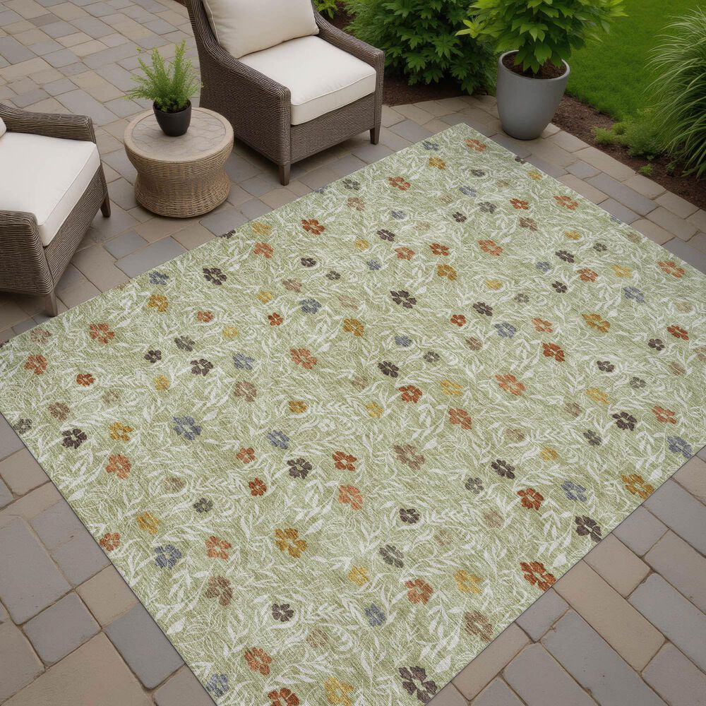 Dalyn Rug Company Soft Essentials Floral Cactus 9' x 12' Indoor/Outdoor Area Rug, , large